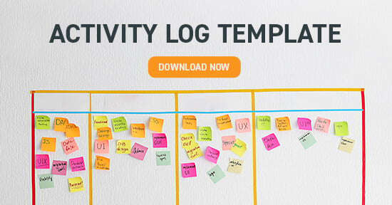 Activity log template