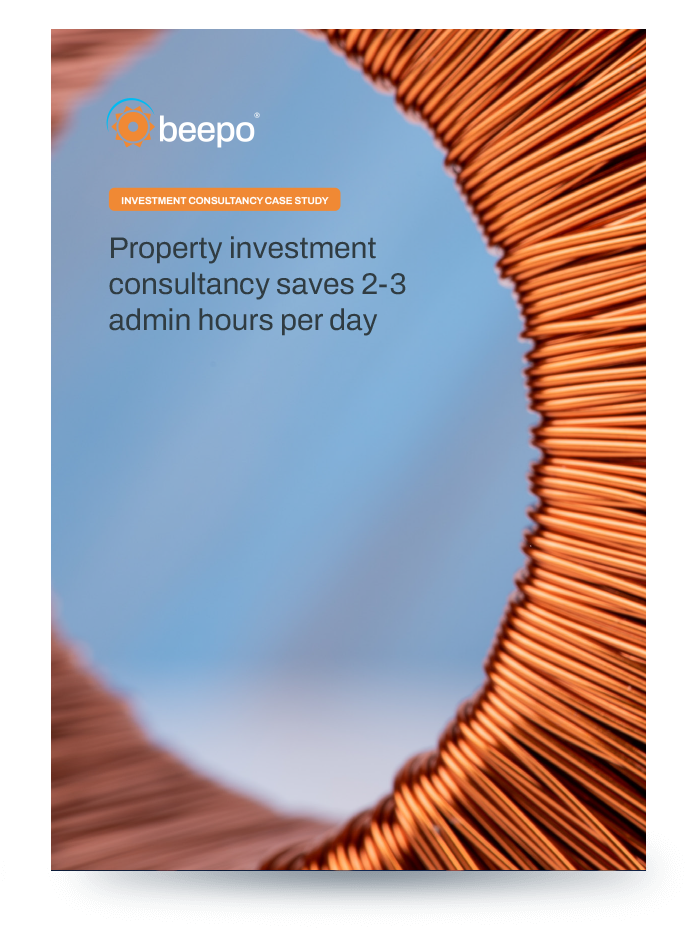 Property investment consultancy saves 2 to 3 admin hours per day