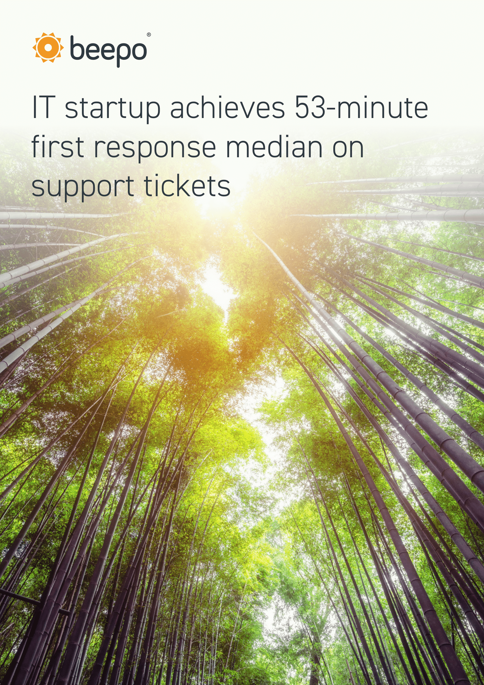 IT startup achieves 53-minute first response median on support tickets